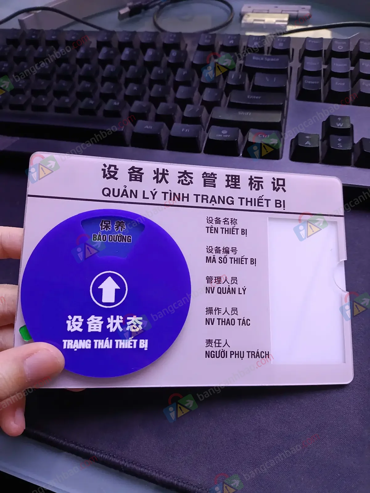 Bảng Trạng Thái Thiết Bị Song Ngữ Việt Trung  - 5